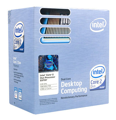 Процессор Core 2 Duo в упаковке