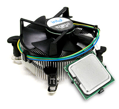 Процессор Core 2 Duo и Cooler (вентилятор) процессора
